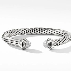David yurman pave diamond 7mmclassic cable bracelt